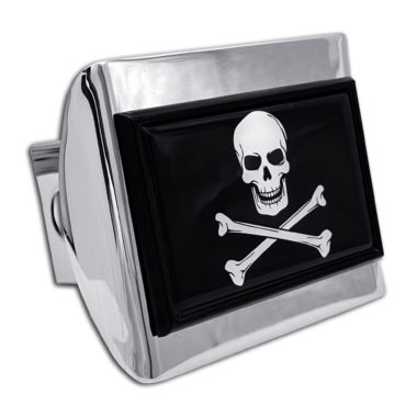 Pirate Flag Chrome Hitch Cover image