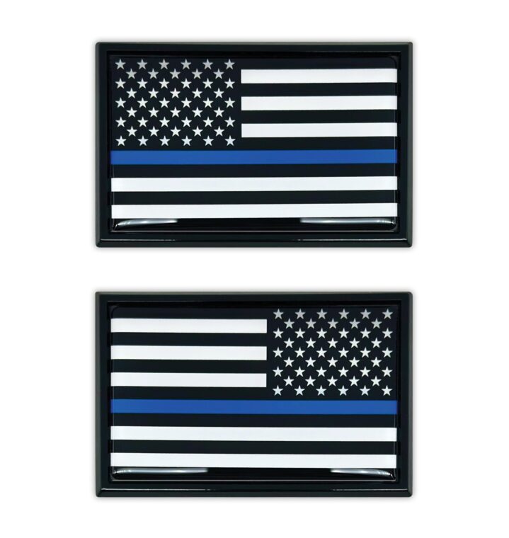 Police Flag Black Emblem 2-Pack