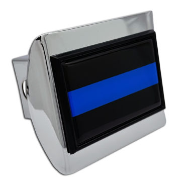 Police Flag Chrome Hitch Cover image