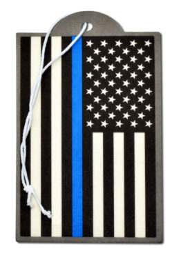 Police Flag Air Freshener 2 Pack image