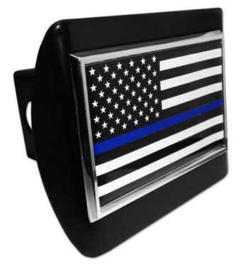 Police Flag on Black Hitch Cover image