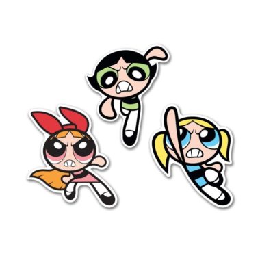 Powerpuff Girl Characters Decal 3-Pack