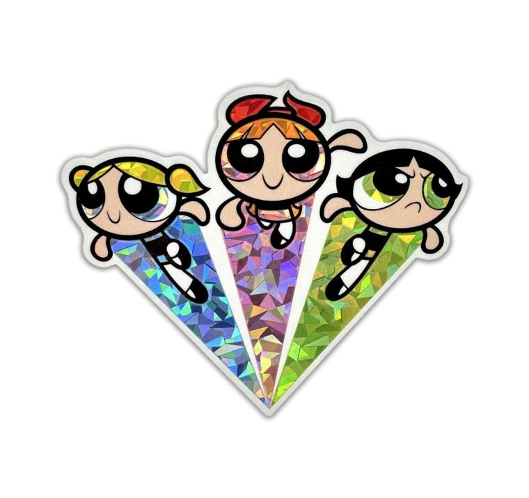 Powerpuff Girls Team Power Reflective Decal