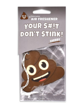 Cherry Poop Emoji Air Freshener 6 Pack image