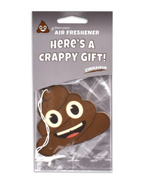 Cinnamon Poop Emoji Air Freshener 2 Pack image