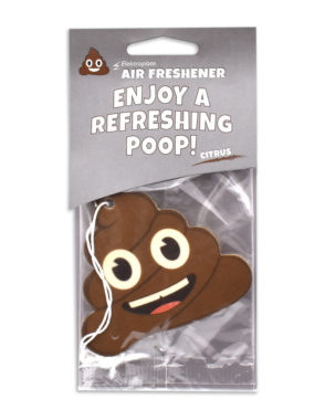 Citrus Poop Emoji Air Freshener 6 Pack