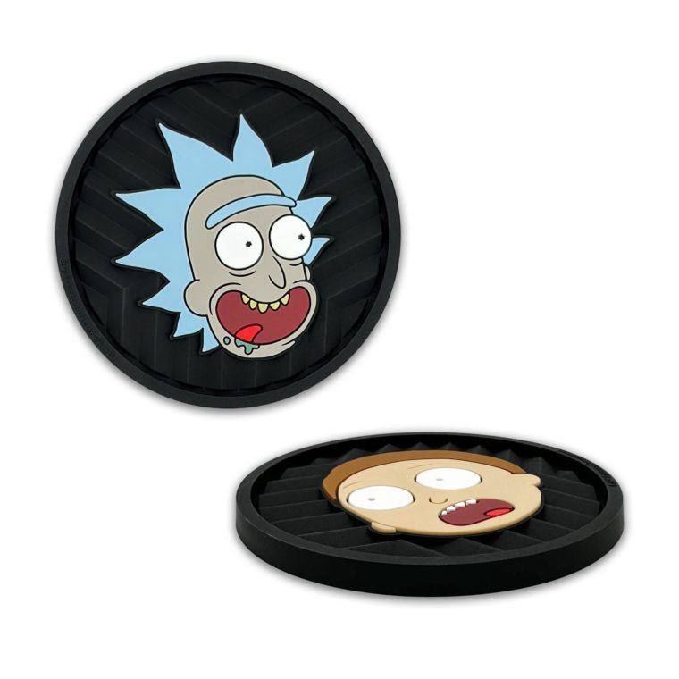 Rick & Morty Silicone Car Coasters