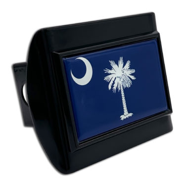 South Carolina Flag Black Hitch Cover