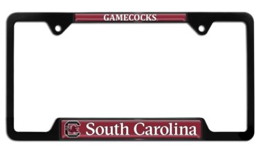 South Carolina Gamecocks Black License Plate Frame
