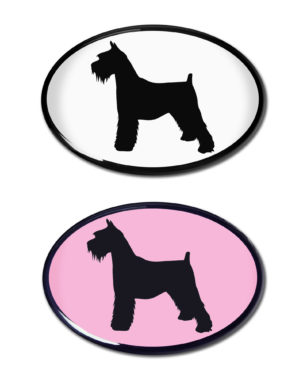 Schnauzer 3D Decal 2-Pack