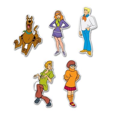 Scooby Doo Cartoons Decal 5-Pack