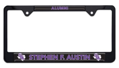 SFA Alumni Black License Plate Frame image