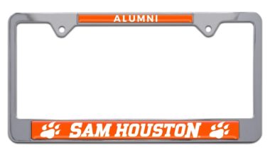 Sam Houston Alumni Chrome License Plate Frame