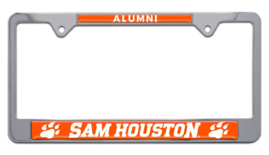 Sam Houston State Chrome License Plate Frame