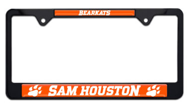 Sam Houston State Black License Plate Frame