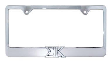 Sigma Kappa Chrome License Plate Frame image