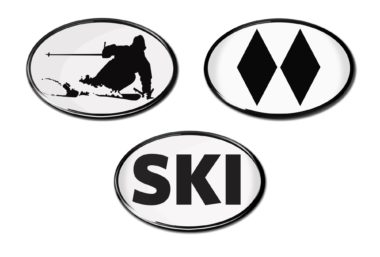 Ski 3D Decal 3-Pack image