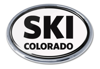 Ski Colorado Chrome Emblem