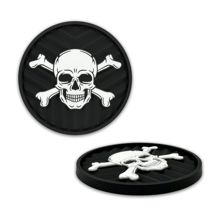 Skull and Crossbones Silicone Car Coasters