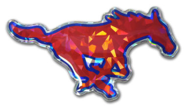 SMU Red 3D Reflective Decal image