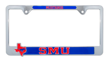 SMU Mustangs 3D License Plate Frame image