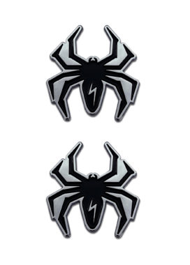 Lightning Spider Black and Chrome Emblem Minis