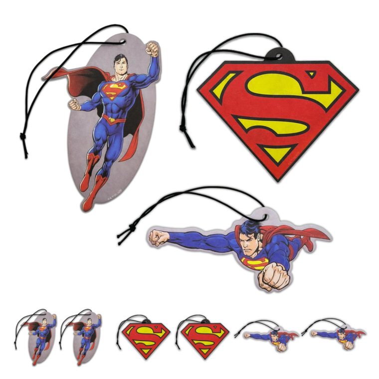 Superman Character Air Freshener 6-Pack