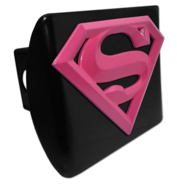 Supergirl Pink and Black Hitch Cover