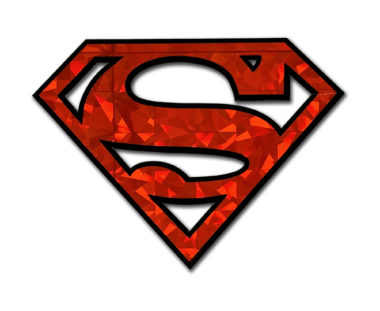 Superman Red Reflective Decal