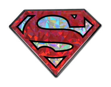 Superman Red 3D Reflective Decal image