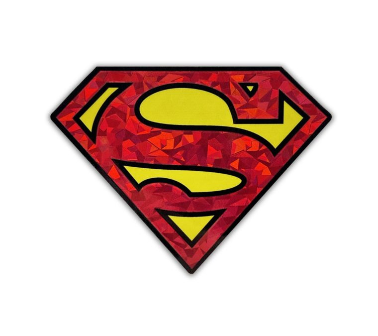 Superman Red and Yellow Reflective Decal