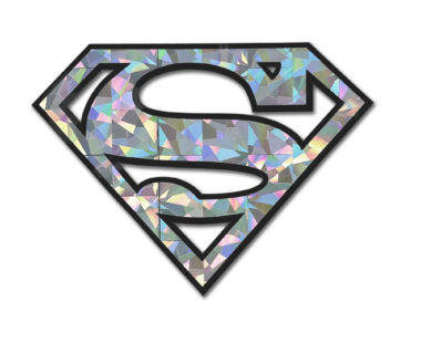 Superman Silver Reflective Decal