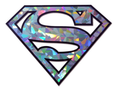 Superman Silver Reflective Decal