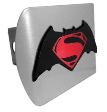 Batman v Superman Red and Brushed Hitch Cover