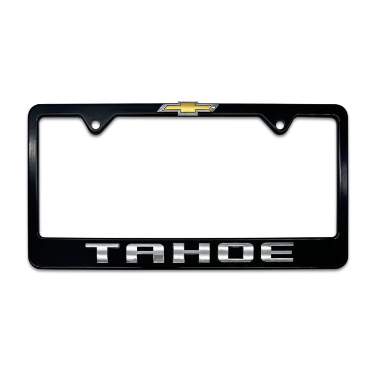 Chevy Tahoe Black License Plate Frame