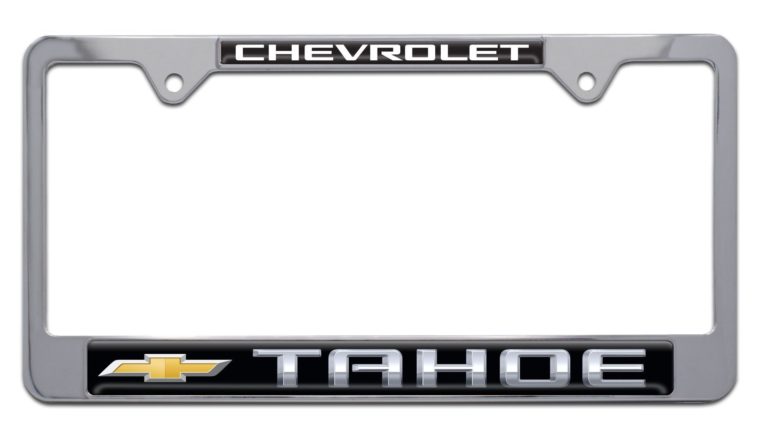 Tahoe Chevy Chrome License Plate Frame