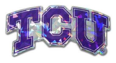 TCU Purple 3D Reflective Decal image