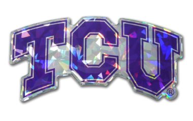 TCU Purple 3D Reflective Decal