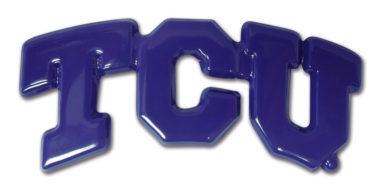 TCU Purple Powder-Coated Emblem image