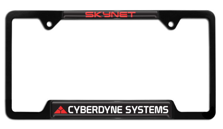 Terminator Cyberdyne Systems Open License Plate Frame