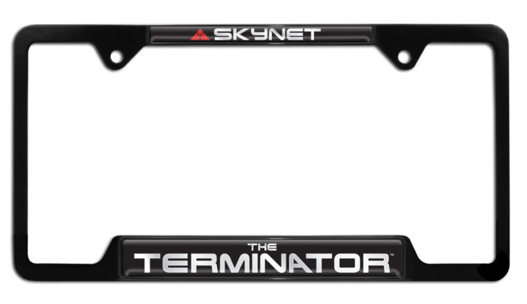 Terminator Skynet Open License Plate Frame