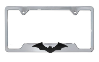 The Batman Movie Chrome Metal Open License Plate Frame image