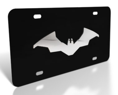 The Batman Movie Black Metal License Plate image