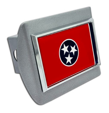 Tennessee Chrome Flag Brushed Chrome Hitch Cover image