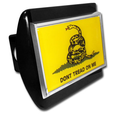 Dont Tread On Me Flag Black Hitch Cover