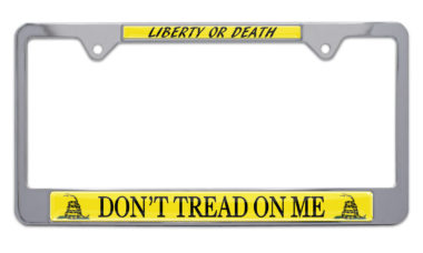 Don't Tread On Me Flag License Plate Frame