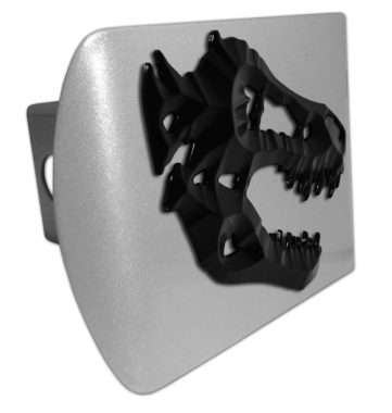 Black T-Rex Brushed Metal Hitch Cover image
