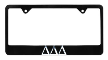 Tri Delt Black License Plate Frame image
