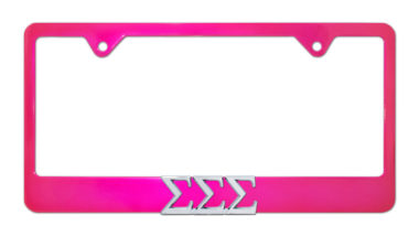 Tri Sig Pink License Plate Frame image