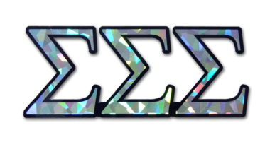 Tri Sig Reflective Decal image